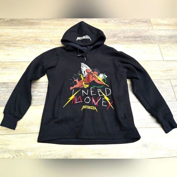 Richezza Love Hurts Money Heals - I Need Money hoodie sweatshirt small Rare HTF - Picture 1 of 14